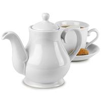Churchill White Sandringham Coffee / Tea Pot PS15 15oz / 42.6cl (Pack of 4)