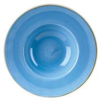 churchill stonecast cornflower blue wide rim bowl 24cm case of 12