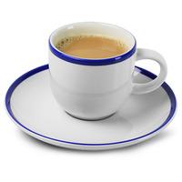 churchill retro blue cup amp saucer 8oz 227ml single