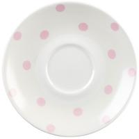 Churchill Vintage Café Saucer Pink Spots 15.6cm (Case of 12)