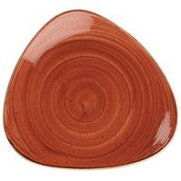 Churchill Stonecast Spiced Orange Triangular Plate 31.1cm (Case of 6)