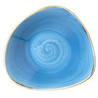 churchill stonecast cornflower blue triangular bowl 235cm case of 12