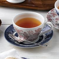 Churchill Vintage Prints Cranberry Willow Georgian Tea Cup 7oz / 200ml (Case of 12)