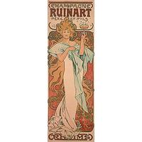 Champagne Ruinart, 1869 By Alphonse Mucha