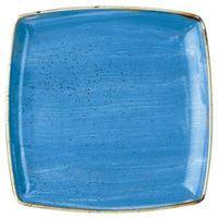 Churchill Stonecast Cornflower Blue Deep Square Plate 26.8cm (Case of 6)