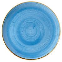 churchill stonecast cornflower blue coupe plate 26cm case of 12
