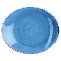 Churchill Stonecast Cornflower Blue Oval Coupe Plate 19.2cm (Case of 12)