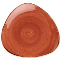 Churchill Stonecast Spiced Orange Triangular Plate 23cm (Case of 12)