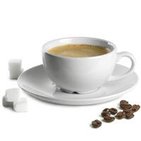 Churchill White Beverage Cappuccino Cup CB20 and Cappuccino Saucer CSS 7.5oz / 210ml (Pack of 24)