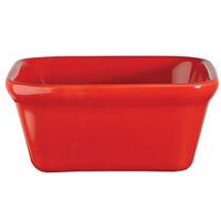 Churchill Cookware Square Pie Dish Red 4.75inch / 12cm (Single)