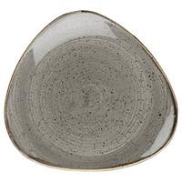 Churchill Stonecast Peppercorn Grey Triangular Plate 19.2cm (Case of 12)