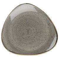 Churchill Stonecast Peppercorn Grey Triangular Plate 31.1cm (Case of 6)