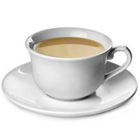Churchill Vintage Café Tea Cup White & Saucer White 10oz / 280ml (Case of 24)