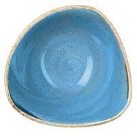 churchill stonecast cornflower blue triangular bowl 153cm case of 12