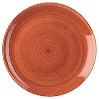 churchill stonecast spiced orange coupe plate 288cm set of 12