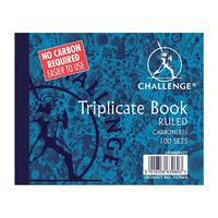 Challenge Carbonless Ruled Triplicate Book 105 x 130mm (Pack 5)
