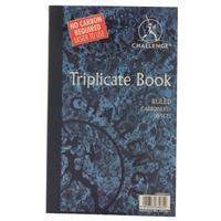 challenge carbonless ruled triplicate book 216 x 130mm pack 5