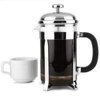 chrome cafetiere 6 cup single