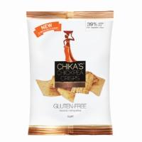 Chika\'s Gluten Free Chickpea Crisps Lightly Spiced 35g, Black