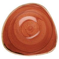Churchill Stonecast Spiced Orange Triangular Bowl 15.3cm (Case of 12)