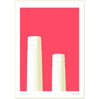 Chimneys - Red/Orange By Jayson Lilley