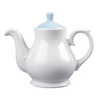 Churchill Vintage Cafe 462ml Teapots and Blue Lids Pack of 4