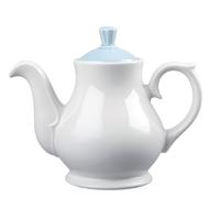 churchill vintage cafe 462ml teapots and blue lids pack of 4