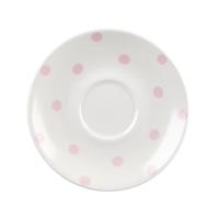 churchill vintage cafe pink spots saucers 156mm pack of 12