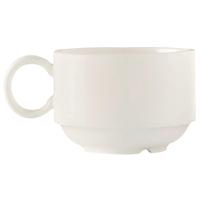 Chef and Sommelier Embassy White Stackable Cups 250ml Pack of 24