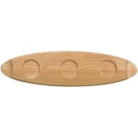 churchill art de cuisine menu oval wooden trays 550mm pack of 4