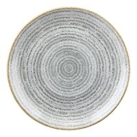 Churchill Studio Prints Homespun Stone Grey Coupe Plate 217mm Pack of 12