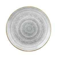 Churchill Studio Prints Homespun Stone Grey Coupe Plate 288mm Pack of 12