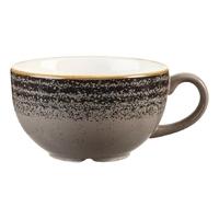 churchill studio prints homespun charcoal black cappuccino cup 227ml 8 ...