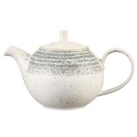 Churchill Studio Prints Homespun Stone Grey Tea Pot 426ml 15oz Pack of 4