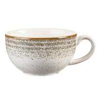 churchill studio prints homespun stone grey cappuccino cup 227ml 8oz p ...