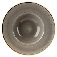 Churchill Stonecast Peppercorn Grey Wide Rim Bowl 24cm (Case of 12)