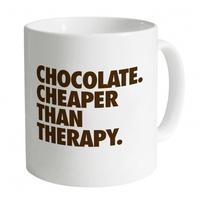 chocolate cheaper than therapy mug