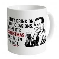 christmas drinking rules mug