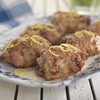 chicken thigh bone in skin on with cajun glaze