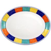 Churchill New Horizons Chequered Border Oval Platters 254mm Pack of 12