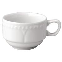 Churchill Buckingham White Stackable Continental Coffee Cups 179ml Pack of 24