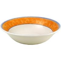 churchill new horizons marble border oatmeal bowls orange 150mm pack o ...