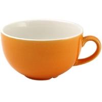 churchill new horizons colour glaze cappuccino cups orange 199ml pack  ...