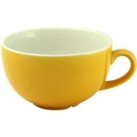 churchill new horizons colour glaze cappuccino cups yellow 199ml pack  ...