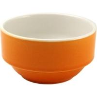 churchill new horizons colour glaze consomme bowls orange 105mm pack o ...