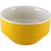 churchill new horizons colour glaze consomme bowls yellow 105mm pack o ...