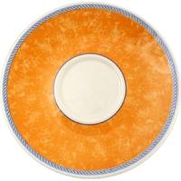 churchill new horizons marble border cappuccino saucers orange 170mm p ...