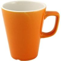 churchill new horizons colour glaze cafe latte mugs orange 340ml pack  ...