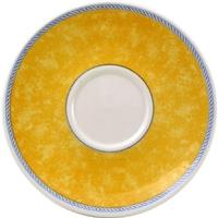 churchill new horizons marble border cappuccino saucers yellow 170mm p ...