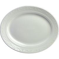 Churchill Chateau Blanc Oval Plates 355mm Pack of 12
